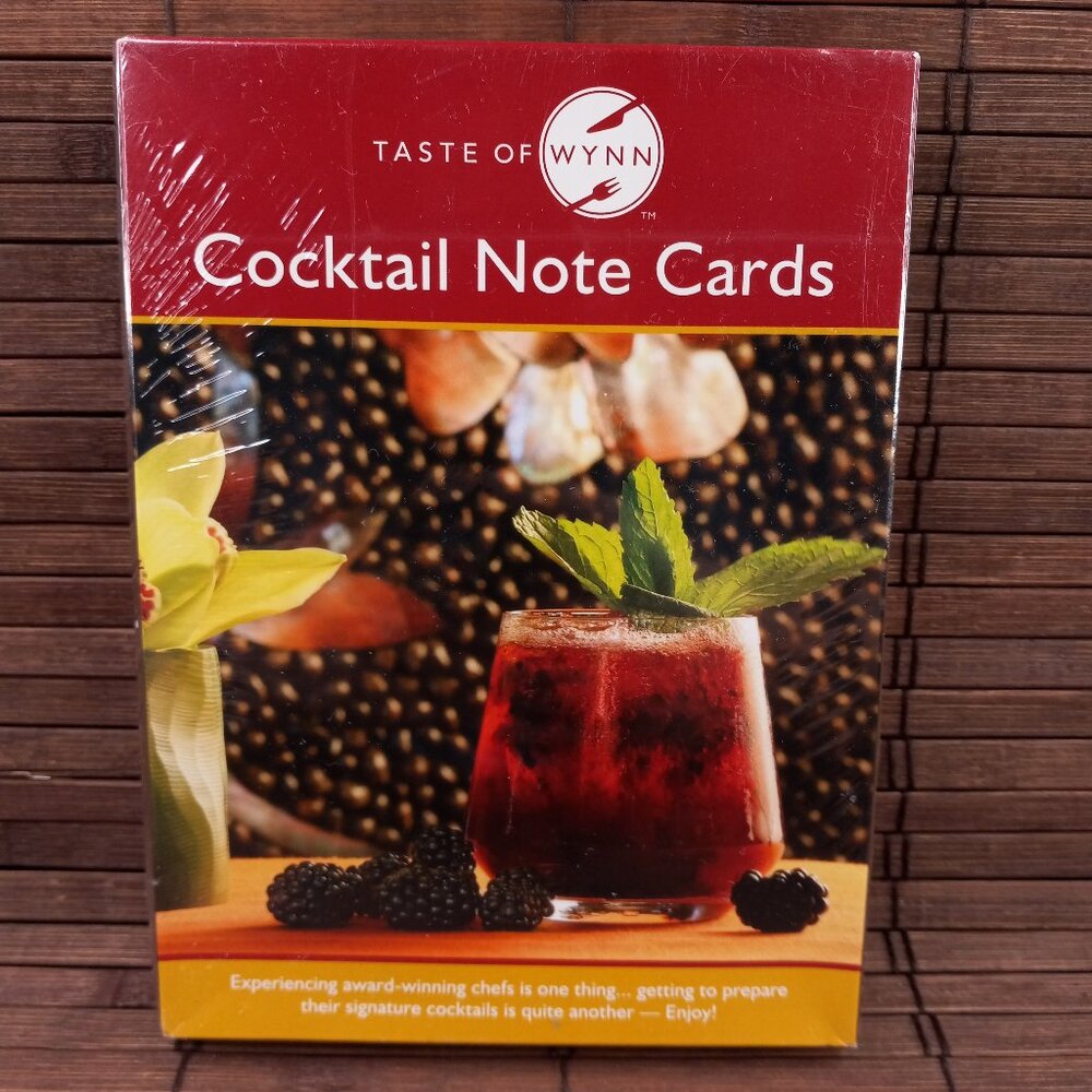 Taste Of Wynn Cocktail Note Cards 13 Blank Greeting Cards Envelopes